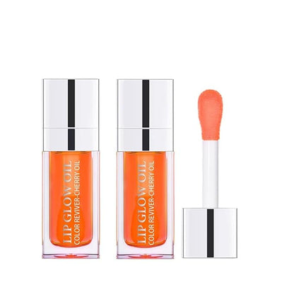 2 PCS Plumping Lip Oil,Hydrating Lip Gloss Oil,Long Plumping