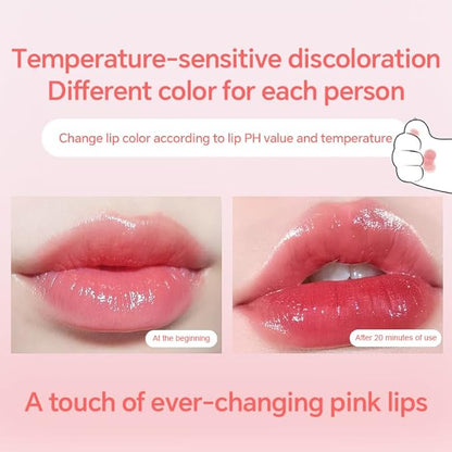 2PCS Thermochromic Lip Balm,Cat Paw Shaped Female