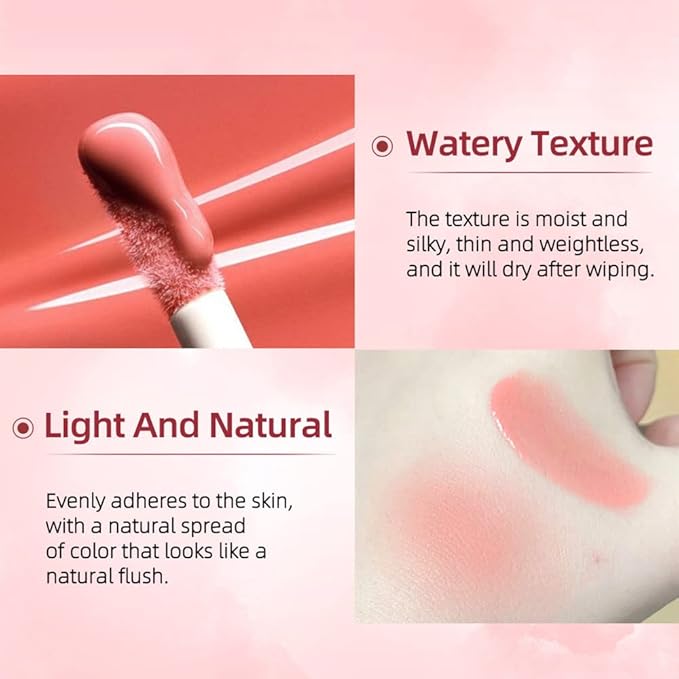 5Pcs Soft Liquid Blush Makeup, Beauty Blush Makeup for Cheek