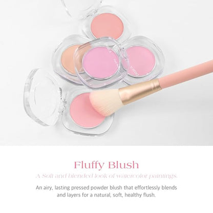 Dr.Althea Dear.A Fluffy Blush -An airy, long-lasting pressed Apricot Cream)