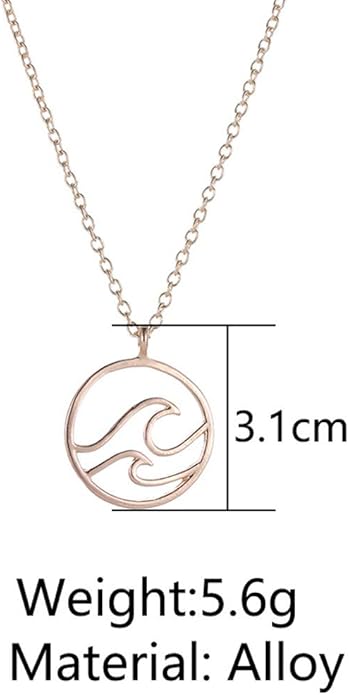 Jovono Boho Fashion Wave Pendant Necklaces