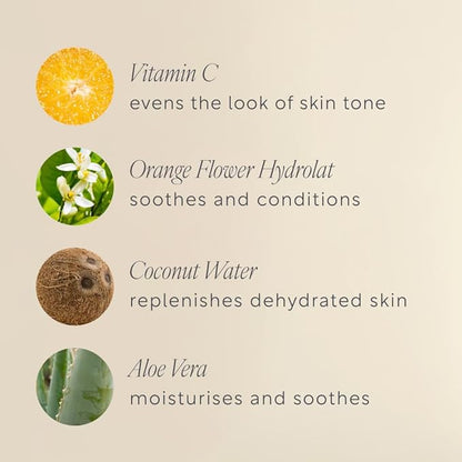 Vitamin C Serum, Hydrating Organic Face Serum & Primer for Radiant Looking Skin, Dermatologist Approved for Sensitive Skin, Vitamin E & Rosehip Oil, Certified Organic, Vegan 1.01 fl oz.