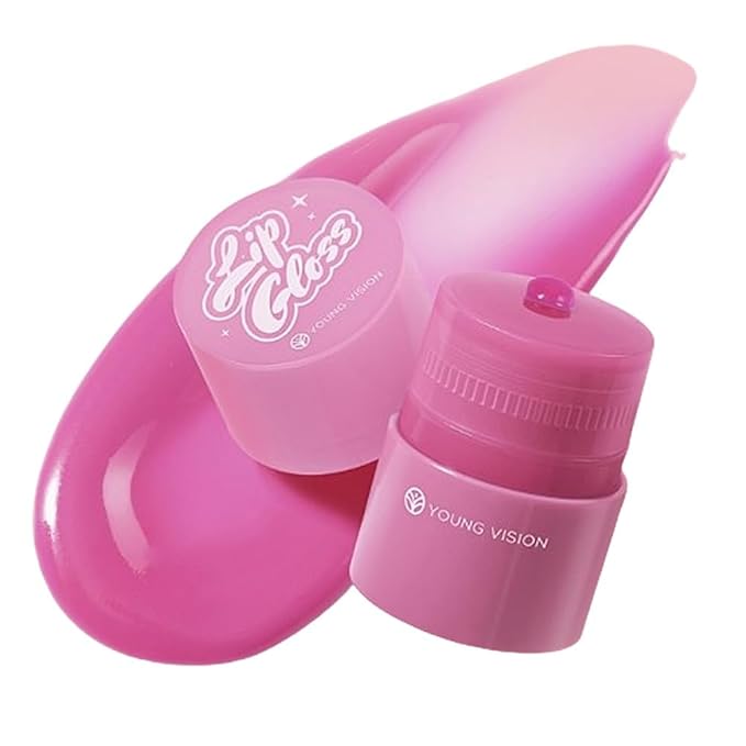 Tinted Lip Balm, Twist Dispenser Hydrating Lip Gloss, Lightweight, Shiny Melting Lip Gloss, Comfortable, Non-Sticky, Lip Mask Friendly(02#)