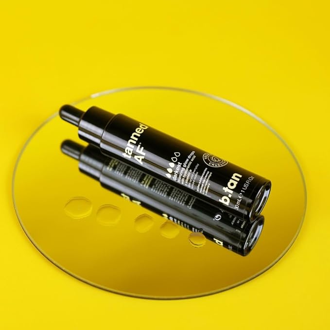 b.tan Darkest Self Tan Drops for Face & Body | Get Tanned - Darkest Gradual Self Tanner Bronzing Glow Drops, Vegan, Cruelty Free, 1.0 Fl Oz