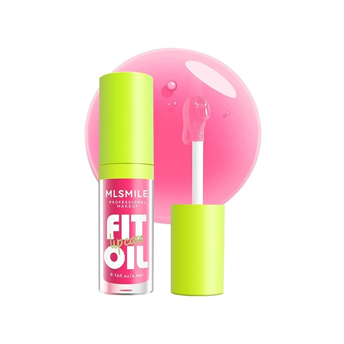 Lip Oil Lip Glaze,Soft Brush Head Hydrating Lip Glow Oil,Shiny Transparent Lip Gloss Plumping,Long Lasting Nourishing Non-sticky Fresh Clear Smooth Lip Care (#02)