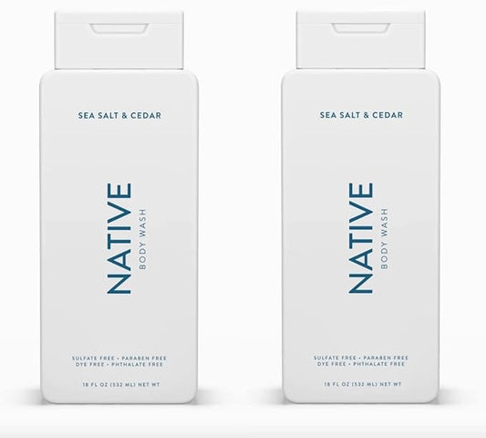 Native Body Wash Contains Naturally Derived 18 oz