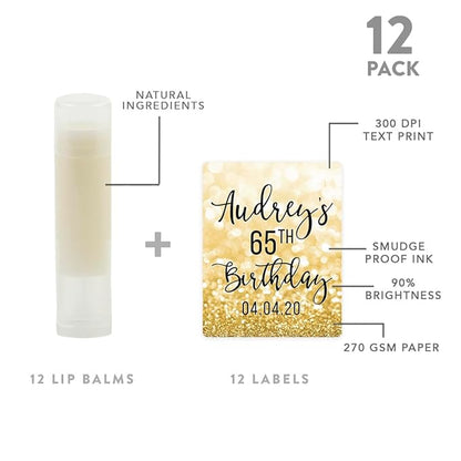 Andaz Press Personalized Milestone Birthday Party Glitter