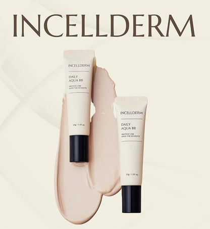 INCELLDERM Korean Beauty Skin Care Daily Aqua BB types - 30g
