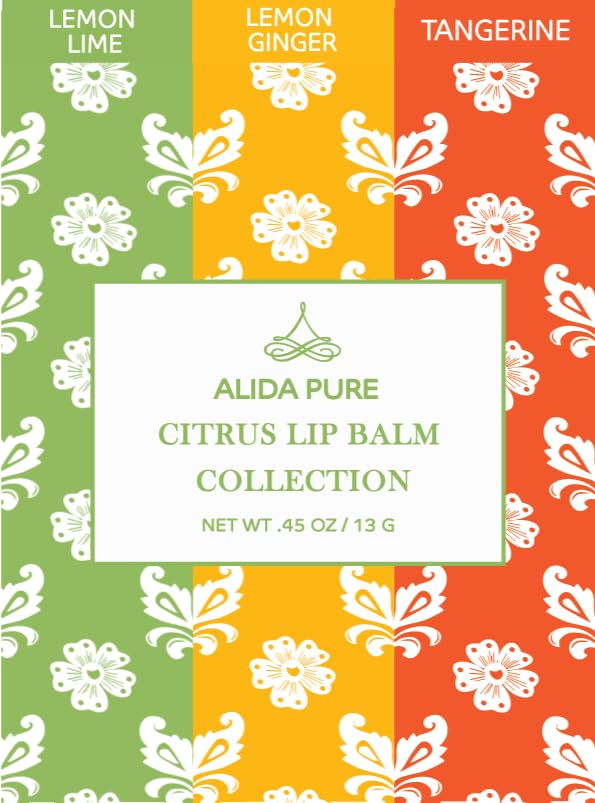 Citrus Lip Balm Collection, Vegan Lip Lips,