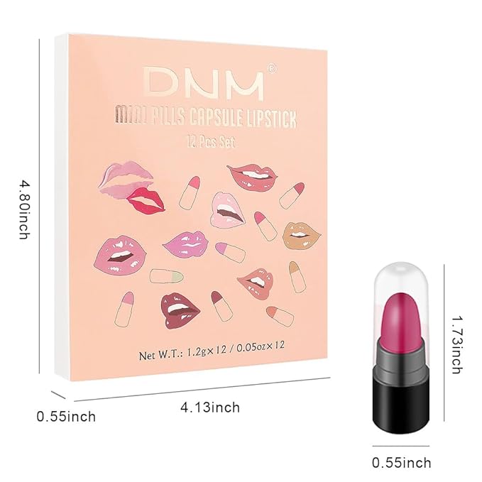 AMY'S DIARY Mini Lipstick 12Pcs Set for Women Magic