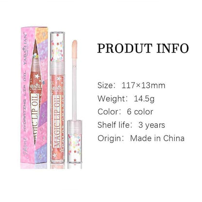 Mirror Water Lip Gloss Moisturizing Waterproof Lip Tint Smooth Long-Lasting Wear Non-Stick Cup Not Fade Beauty Lip Oil Lip Glaze Liquid Shine Glossy for Nourished, Fuller-Looking (02# Yellow)