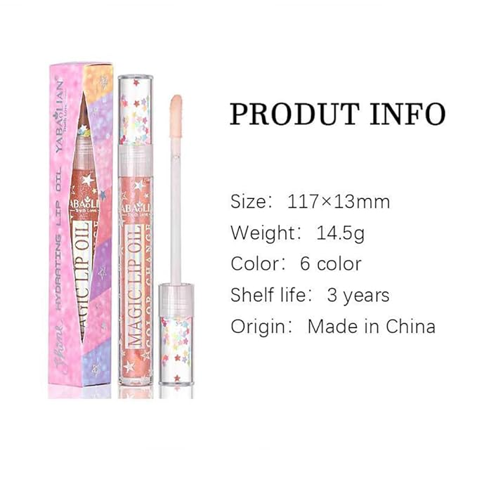 Mirror Water Lip Gloss Moisturizing Waterproof Lip Tint Smooth Long-Lasting Wear Non-Stick Cup Not Fade Beauty Lip Oil Lip Glaze Liquid Shine Glossy for Nourished, Fuller-Looking (06# Pink)