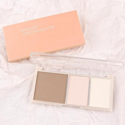 3 IN 1 Brown Nude Face Highlight Bronzer