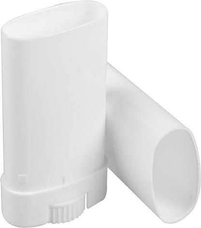 100PCS 15ML White Empty Oval Deodorant