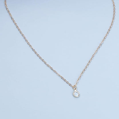 Boho Tiny Crystal Choker Gold Clear