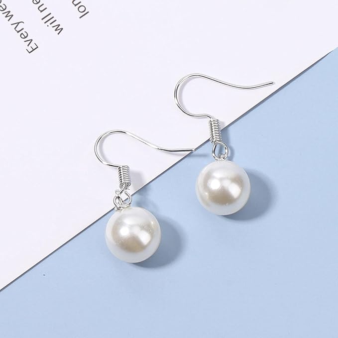 Boho Pearl Hook Earrings Freshwater Pearl