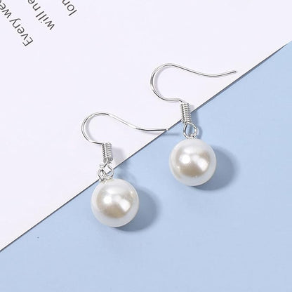 Boho Pearl Hook Earrings Freshwater Pearl