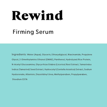 Stratia Rewind Firming & Hydrating Serum with Hyaluronic Acid & Niacinamide - Moisturizes & Evens Skin Tone with DMAE for Smooth, Plump Skin, 1.3 Fl Oz
