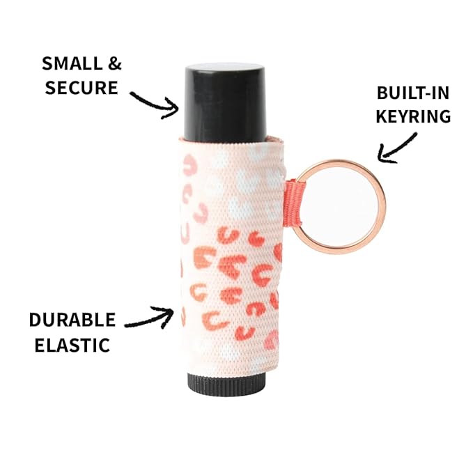 Thread Wallets Lip Balm Holder Keychain, Lip Gloss