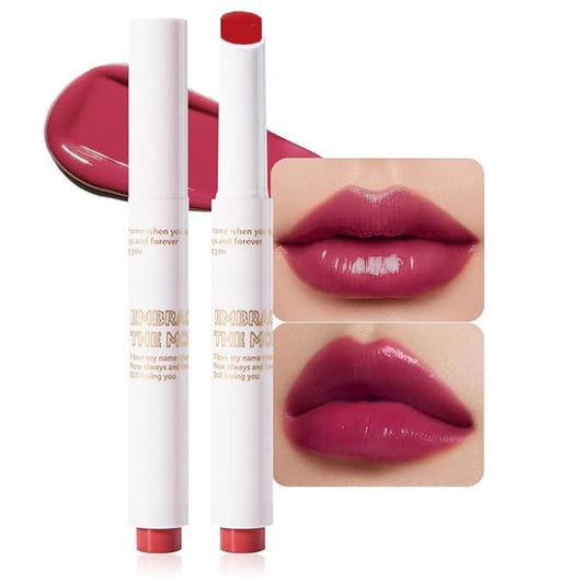 Moisturizing Solid Lipstick Non Sticky Lipstick, Moisturizing Lipstick Glossy Tinted Lip Balm,Long Lasting Non-Stick Lip Gloss Cute Makeup, High-gloss for Plumper Looking Lips,Vegan, (03#)