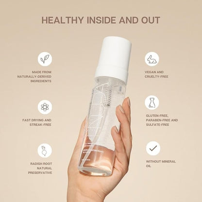 Nuda Self Tanning Water Mousse - Medium to Dark | Streak & Transfer-Free Clear Self Tanner | Hydrating Sunless Tanner for a Natural Look | Lightweight Fragrance-Free Self Tanning Mousse, (6.4 Fl Oz)