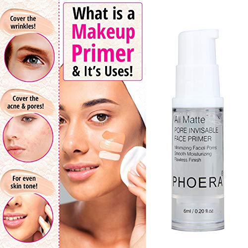 2Pcs Pro Makeup Primer, Long Lasting Hydrating Smoothing Foundation Primer
