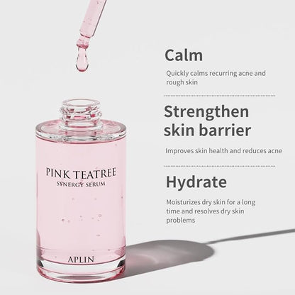 Pink Tea Tree Synergy Serum 30mL/Skin Moisturizer/Facial Moisturizers/1.01 Fl. Oz, CICA, Hyaluronic Acid and Niacinamide, Korean Skin Care, Hydrating