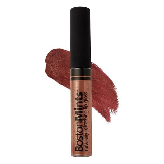 Bean Towne Lip Gloss (.25oz) - Naturally Refreshing Vegan Lip Gloss with Aloe, Vitamins C & E, Spearmint Extract