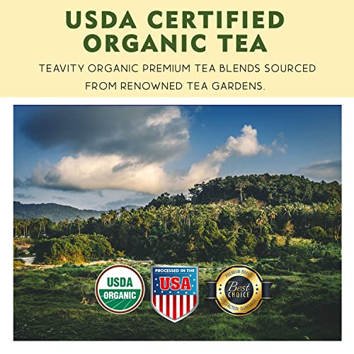 Coconut Rooibos Chai Tea Pods for Keurig - Organic Ginger Tea, Rooibos, Cinnamon, Cardamom, Coconut & Chai by Teavity (36 Tea Pods)