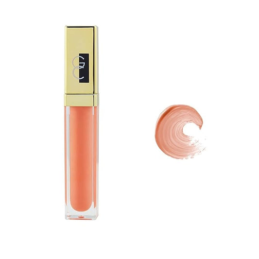 Gerard Cosmetics Color Your Smile Lip Gloss Coral Craze | Super Pigmented Pink Lip Gloss with LED Light and Mirror | Shiny Finish | Hydrating Liquid Lip Color | Cruelty Free and Made in USA