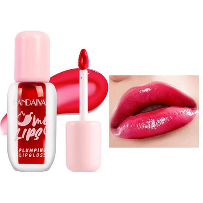 Moisturizing Glossy Lip Gloss, Spicy Long-Lasting Plumping Lip Moisturizing