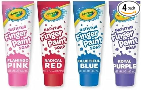 Crayola Bathtub Fingerpaint 4 Color Variety