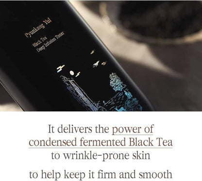[PKY] Pyunkang Yul Black Tea Deep Infusion Toner for Anti-Aging, Rich Moisture Toner for Fine Line Care & Firmer Facial Skin, Zero-Irritation, Korean Skincare (4.39 Fl. Oz, 130ml)