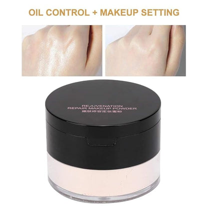 Sonew Makeup Finish Loose Powder, Oil Control ing (02#Ivory White) 15g