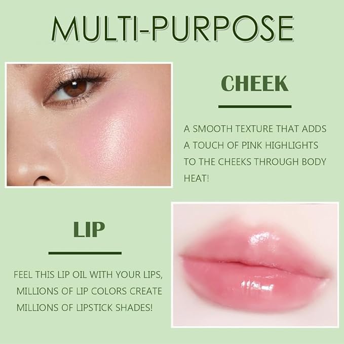6 Pcs Aloe Vera Color Changing Lip Oil, Hydrating Plumping Lip Glow Oil, Magic Color Changing Lip Gloss,Long Lasting Tinted Lip Balm Temperature Color Change Lip Tint Glossly Makeup Set for Women