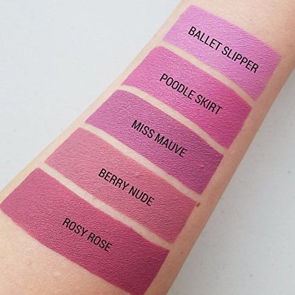 Aromi Matte Liquid Lipstick | Dusty Rose, Pink Nude Lip Color, Vegan, Cruelty-free, Long-Lasting, Smudge Proof, Paraben and Gluten Free (Rosy Rose)