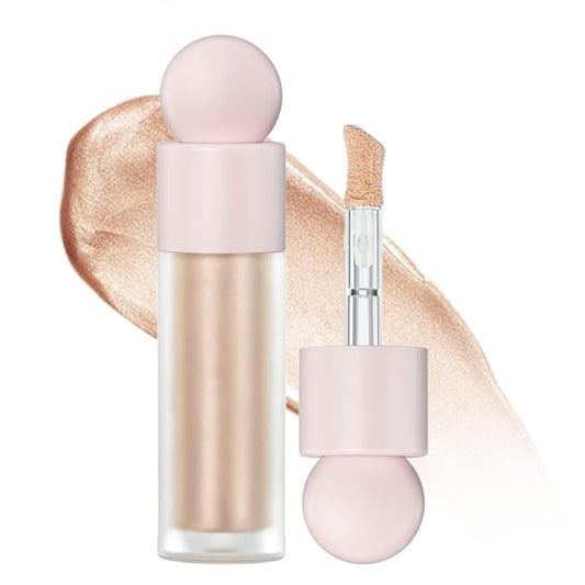 Liquid Highlighter Natural Glow For Face & Body, Cushion Applicator