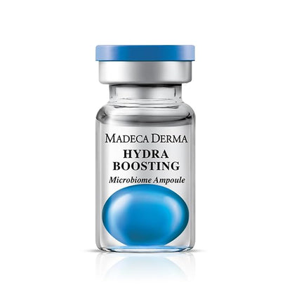 MADECA DERMA Hydra Boosting Microbiome Ampoule – Deep Hydration with Hyaluronic Acid & Panthenol, Korean Skincare for Intense Moisture, Skin Barrier Repair & Plumping (0.23 fl oz x 5 Bottles)