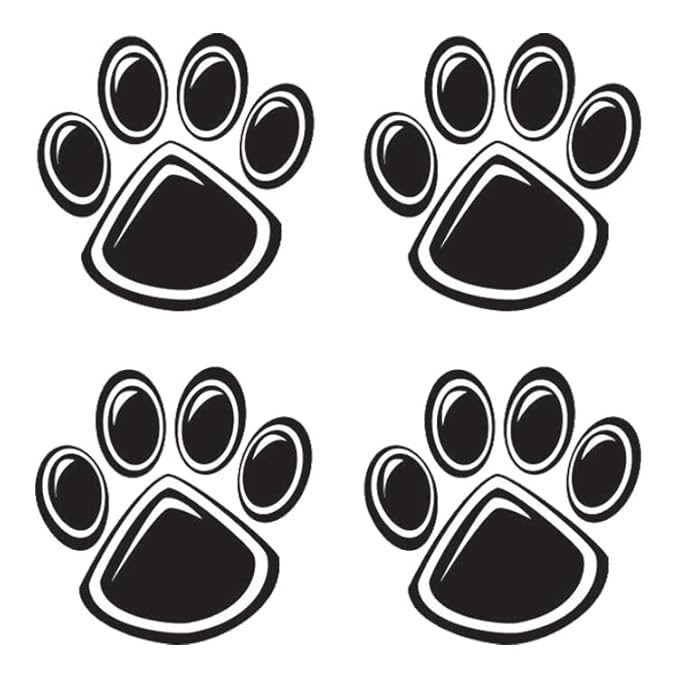 FashionTats Sport Spirit Temporary Tattoos | 100 Tattoos (Black Paw)