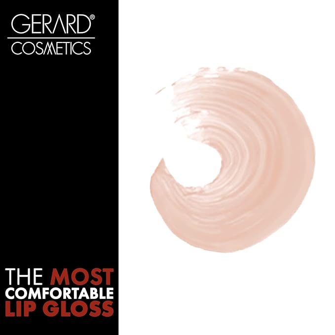 Gerard Cosmetics Supreme Lip Creme Angel Cake | Highly Pigmented, Fully Opaque Nude Pink Lip Gloss | Nourishing, Hydrating, Liquid Lipstick for Full Coverage Lip Color