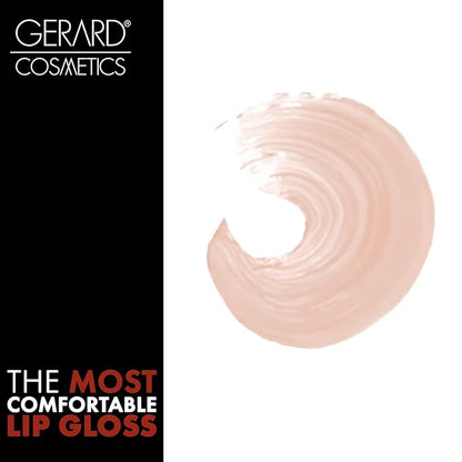 Gerard Cosmetics Supreme Lip Creme Angel Cake | Highly Pigmented, Fully Opaque Nude Pink Lip Gloss | Nourishing, Hydrating, Liquid Lipstick for Full Coverage Lip Color