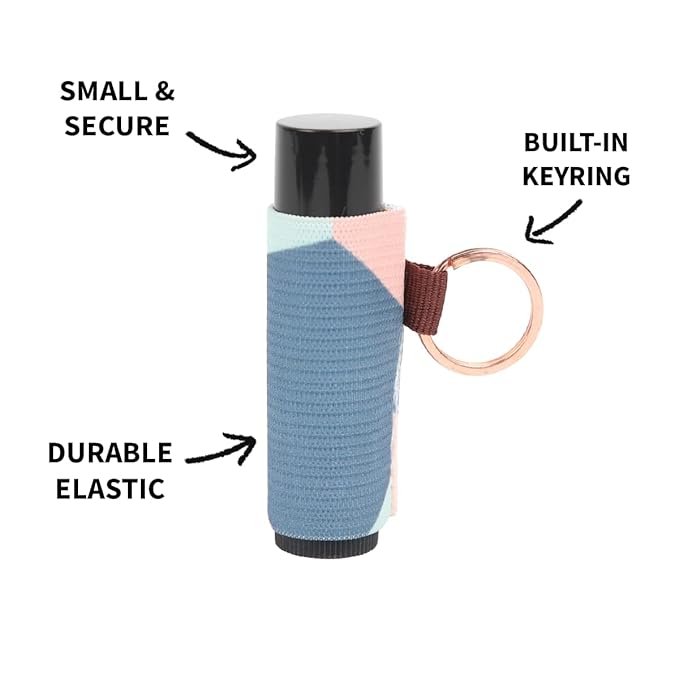 Thread Wallets Lip Balm Holder Keychain, Lip Gloss