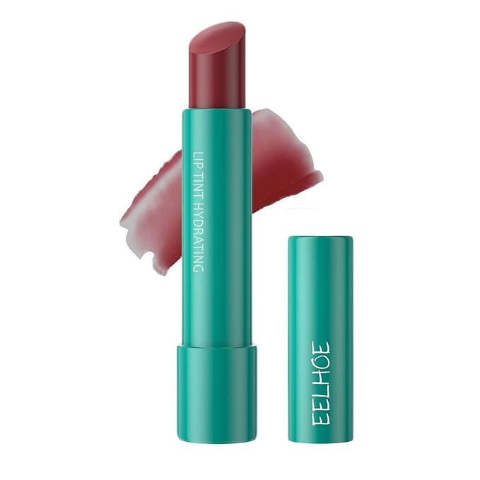 Lip Tint Hydrating, Sheer Strength Hydrating Lip Tint, Tinted Lip Balm Powerful Moisturizing Water Lipstick, Non-Sticky & Long Lasting (#Deep Berry)