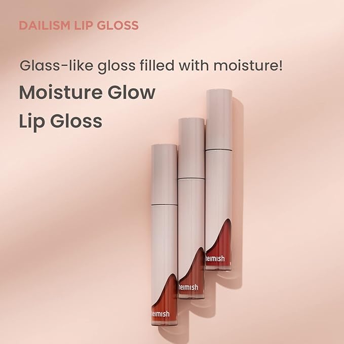 HEIMISH] Dailism Lip Gloss (Sheer Red) 0.99 oz/ 28 g | Long Lasting Highly Pigmentated Glossy Lip Color | Non-Sticky, Liquid Lipstick, Lip Gloss, Shimmery Vivid Color, Korean Makeup