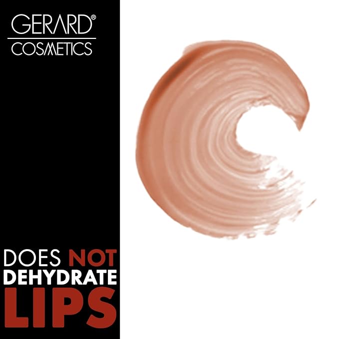 Gerard Cosmetics Color Your Smile Lip Gloss Nude | Super Pigmented Nude Lip Gloss with LED Light and Mirror | Shiny Finish | Hydrating Liquid Lip Color | Cruelty Free and Made in USA