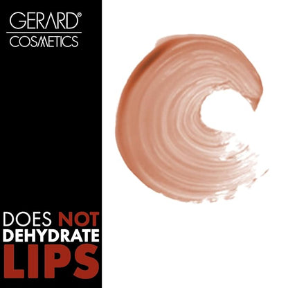 Gerard Cosmetics Color Your Smile Lip Gloss Nude | Super Pigmented Nude Lip Gloss with LED Light and Mirror | Shiny Finish | Hydrating Liquid Lip Color | Cruelty Free and Made in USA