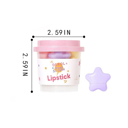 6-Color Mini Matte Color Star Capsule Lipstick set. Long