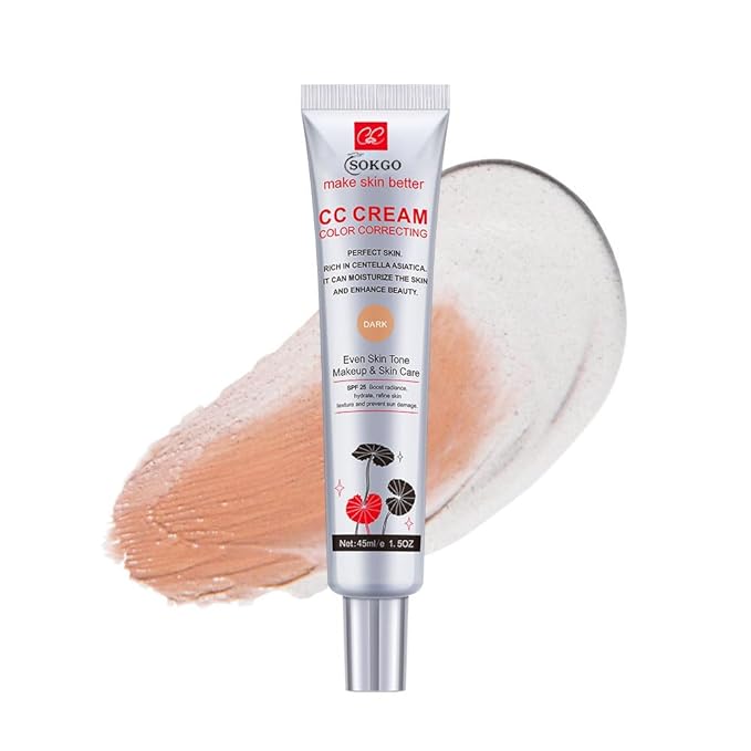 Color Correcting CC Cream with Centella Asiatica, Full-Coverage