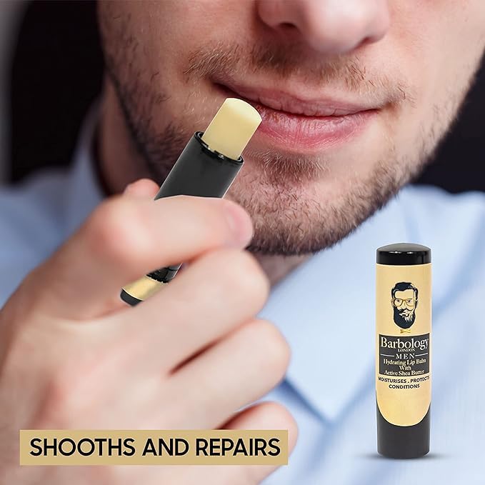 Men's Moisturizing Lip Balm for Chapped 0.17oz