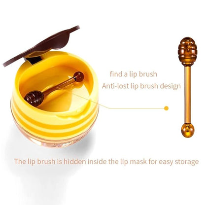 Bee Lip Balm Honey Pot, Strawberry